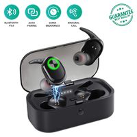 Wireless Earbuds Bluetooth 5.0 Headphone Bluetooth Earphones True Wireless Built in Mic Stereo Mini Size In-Ear Noise Canceling IPX6 Waterproof with Charging Case for iOS Android iPhone