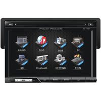 Power Acoustik PD-710B Single-DIN Multimedia Source with Detachable 7-Inch Oversize LCD Touchscreen including Bluetooth 2.0