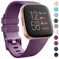 Tobfit Sport Bands Compatible with Versa/Versa Lite/SE, Soft TPU Wristbands Accessories for Women Men (Purple, Small)