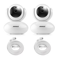 ANNKE HD 720P Wireless WiFi IP Security Camera for Home Surveillance System, Pan/Tilt, IR Cut Filter, 2 Way Audio(Pack of 2)
