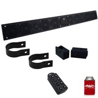 Wet Sounds Stealth 10 Ultra HD Black + UTV Mounting Kit, Slider Bracket and Round 2" Tube clamp
