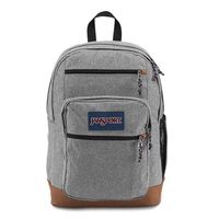 JanSport Cool Student 15-inch Laptop Backpack, Grey Letterman Poly