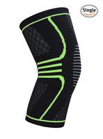 Healpy Knee Compression Sleeve Support Brace for Arthritis and Injury Recovery Size XL for Men and Women(Single, Green)