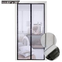 Magnetic Screen Door, Mesh Screen Door with Heavy Duty Mesh Curtain and Frame Velcro, Fits Doors Up to 39 x 83-Inch