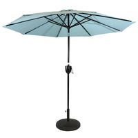 9' Solar Umbrella w/Bluetooth Speaker - OLEFIN - Seafoam Green