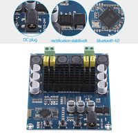 TPA3116D2 Wireless Bluetooth 4.0 Dual Channel 120W+120W Audio Receiver Digital Amplifier Board DC 12V-24V for DIY Home Sound Car Audio
