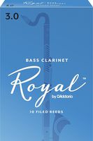 Royal by D'Addario REB1030 Bass Clarinet Reeds, Strength 3.0, 10-pack
