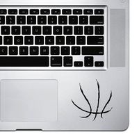 StickAny Palm Series Basketball Lines Sticker for MacBook Pro, Chromebook, and Laptops (Black)