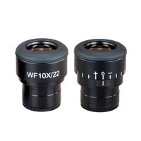 OMAX A Pair of Super Widefield Microscope Eyepieces WF10X/22 w Adjustable Diopter (30.0mm)