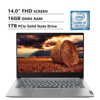 Lenovo ThinkBook 14S 14" FHD Screen Laptop, Intel Core i5-8265U Up to 3.9GHz, AMD Radeon 540X, 16GB DDR4 RAM, 1TB PCIe SSD, Wireless-AC, HDMI, USB Type-C, Windows 10 Home, Gray