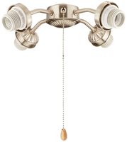 Emerson Ceiling Fans F440BS 4-Light Arm Fitter in Brushed Steel
