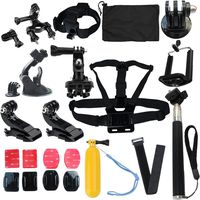 Head strap Mount Monopod Floating Combo Kit Accessories For GoPro 1 2 3 4 Camera