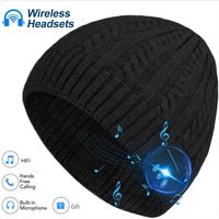 Bluetooth Beanie Hat Wireless Winter Headphones Speaker Knit Hats Ourdoor Sports Running Caps for Men Women Teens Boys Girls
