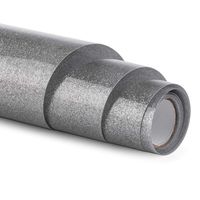 Glitter HTV vinyl - 12" x 5ft HenPisen PU Heat Transfer Vinyl roll, Iron On Vinyl for Cricut & Silhouette Cameo Easy to Cut & Weed, Durable,Vibrant Color Design for T-Shirt and Other Textiles(Sliver)
