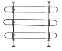 PetSafe Happy Ride Metal Dog Barrier - See-through Tubular Design - Fits Most Cars, Minivans and SUVs - Keep Pets in the Back - Easy to Store in Vehicles