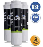 K&J UKF8001 Refrigerator Water Filter, Compatible with Maytag Filter 4 - Replacement for Maytag UKF8001, UKF8001AXX, EDR4RXD1, Whirlpool 4396395, 469006, EveryDrop, PUR, Puriclean II (3 Pack)