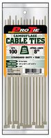 Pro Tie CFT8SD100 8-Inch Tan Nylon Standard Duty Cable Ties, 100-Pack