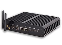 Kingdel Intel i7 Dual Core CPU Mini Desktop Computer, Fanless Mini PC, 4K HTPC with 16GB RAM, 256GB SSD, 2xHD Ports, 2xLAN, 1xSPDIF, Wi-Fi, All Metal Body, Windows 10 Pro ¡­