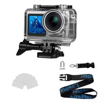 Lowpter Waterproof Housing Shell for DJI OSMO Action Camera- Can be Photographed Underwater at 45 Meters,with Anti Fog Inserts and Strap for DJI OSMO Action Camera.