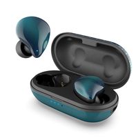 DOSS ICON True Wireless Earbuds, Stereo Sound, 30 Hours Playtime, Bluetooth 5.0, One-Step Pairing, Touch Control, Passive Noise Canceling, IPX5 Waterproof for Outdoor and Indoor Activities-Green