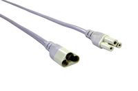 4' Male/Female T5 LED End Connector Cords for ROBOFARM Fixtures - 5 Pack