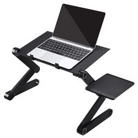 ORAF Laptop Stand,Adjustable Laptop Stand for Bed and Sofa Portable Laptop Riser Cozy Lap Desk with 2 CPU Cooling Fan Compatible with Tablets MacBook