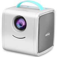 Mini Projector - Meyoung Portable LED LCD Projector, Full HD 1080P Supported, Compatible with PC Mac TV DVD iPhone iPad USB SD AV HDMI, Home Theater & Outdoor Projector Gifts for Kids.