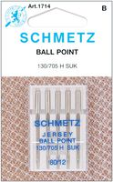 Schmetz 1714C Ball Point Jersey Machine Needles,  Size 80/12, 5-Pack