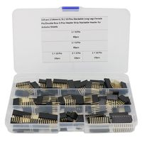 110 Pcs 2.54mm Arduino Stackable Shield Header Assortment Kit (Double Row 3-Pins and 6 / 8 / 10 Pins)