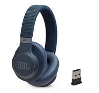 JBL Live 650 BT NC Over-Ear Noise Canceling Wireless Bluetooth Headphone Bundle with Plugable USB-BT4LE USB 2.0 Bluetooth Adapter - Blue