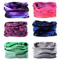 Toes Home 6PCS Outdoor Magic Headband Elastic Seamless Bandana Scarf UV Resistence Sport Headwear Boho Series for Yoga Hiking Riding Motorcycling