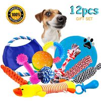BUIBIIU Dog Rope Toys Dog Teething Toys Best Chew Toys for Teething Puppy 12 pcs Gift Set