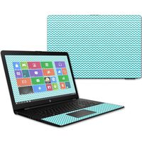 MightySkins Skin Compatible with HP 17t Laptop 17.3" (2017) - Turquoise Chevron | Protective, Durable, and Unique Vinyl Decal wrap Cover | Easy to Apply, Remove, and Change Styles | Made in The USA