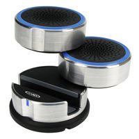 Jensen SMPS-222 Portable Swivel Speakers with Aux-in Cable and Carrying Pouch