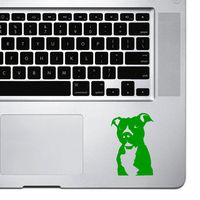 StickAny Palm Series Pit Bull Sticker for MacBook Pro, Chromebook, and Laptops (Green)