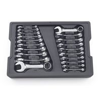 GearWrench 81903 20 Piece Stubby Wrench Set SAE and Metric