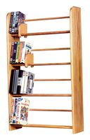 The Wood Shed Solid Oak DVD Rack, Unfinished
