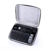 Oriolus Hard Carrying Case for Brother P-Touch PT-D210 Label Maker (Black)