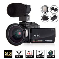 4K Camcorder Video Camera KOT HD WiFi 3.0 Inch IPS Touch Screen 48MP 16X Powerful Digital Zoom Camera with Microphone and Wide Angle Lens IR Night Vision Vlogging Video Camera Recorder Handy cam