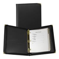 Samsill Classic Collection Executive Presentation 3 Ring Binder/Portfolio Binder, 1.5 Inch Binder, Zipper Closure, 1.5 Inch Brass Round Ring