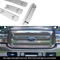 APS Compatible with 05-07 Ford F250 F350 Super Duty Excursion Main Upper Billet Grille F65799A