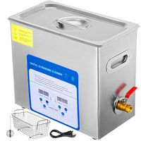 Mophorn 6L Professional Ultrasonic Cleaner 380W 304 and 316 Stainless Steel Digital Lab Ultrasonic Cleaner with Heater Timer for Jewelry Watch Glasses Circuit Board Dentures Small Parts