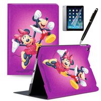 LJX 2019 iPad Air 3 Case 2017 iPad Pro 10.5 inch Cover, Mickey Minnie PU Leather Protective Cartoon Cute Design Stand Smart Auto Sleep/Wake Shell for iPad Air (3rd Gen) 2019/iPad Pro 10.5" 2017#H