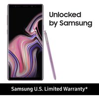 Samsung Galaxy Note 9 Factory Unlocked Phone with 6.4" Screen and 512GB (U.S. Warranty), Lavender Purple