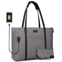 Laptop Tote Bag for Women Work Computer Bag Large Teacher USB Port Handbags Fits 15.6 inches Laptop
