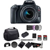 Canon EOS Rebel SL2 Digital SLR Camera with 18-55mm Lens 2249C002 Bundle with Two 32GB Memory Cards, Filter Kit + More