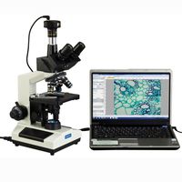 OMAX 40X-1600X Trinocular Compound Replaceable LED Microscope with 1.3MP USB Camera