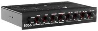 BOSS Audio Systems EQ1208 4 Band Pre-Amp Half-DIN Car Equalizer, Subfoofer Output, Dual Color Illumination