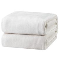 Bedsure Fleece Blanket Throw Size White Lightweight Super Soft Cozy Luxury Bed Blanket Microfiber