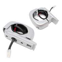 wet sounds ADPTC3-F-SILVER Fixed Silver Aluminum Clamps for REV and ICON Series Speakers (Pair)